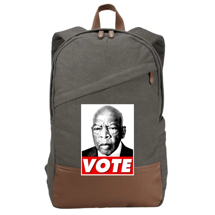 John Lewis Tribute Vote Poster Cotton Canvas Backpack