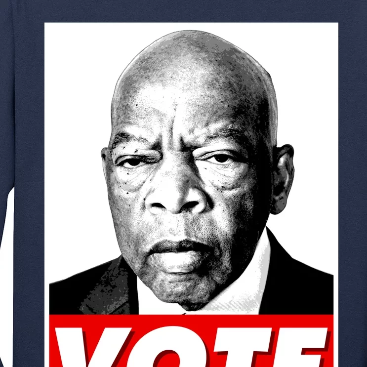 John Lewis Tribute Vote Poster Long Sleeve Shirt