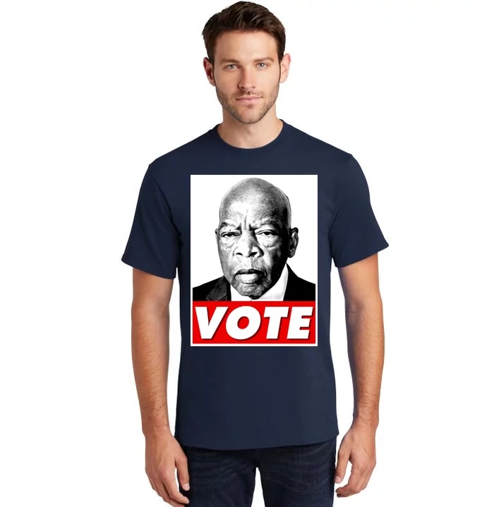 John Lewis Tribute Vote Poster Tall T-Shirt