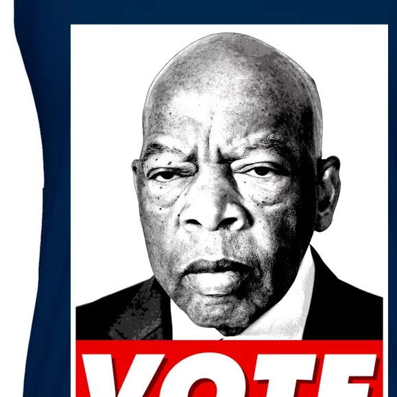 John Lewis Tribute Vote Poster Ladies Essential Flowy Tank