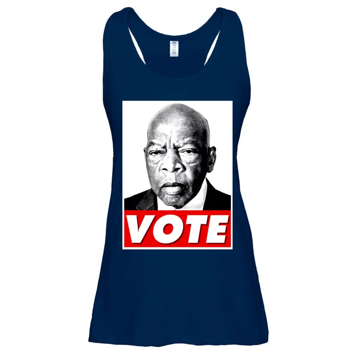 John Lewis Tribute Vote Poster Ladies Essential Flowy Tank