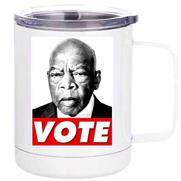 John Lewis Tribute Vote Poster Front & Back 12oz Stainless Steel Tumbler Cup