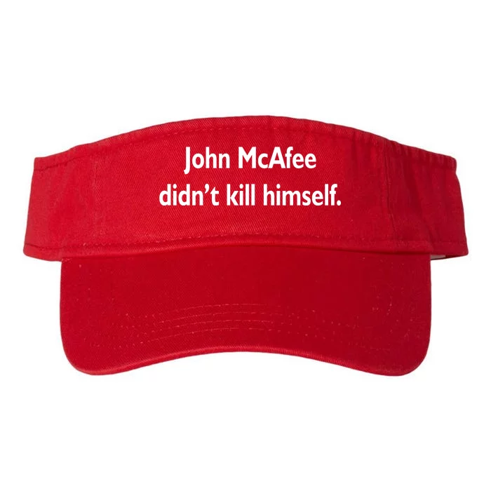 John McAfee Didn't Kill Himself Valucap Bio-Washed Visor