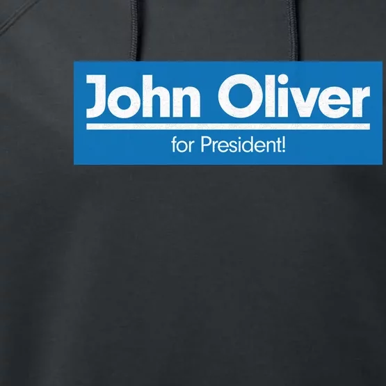 John Oliver For President Performance Fleece Hoodie