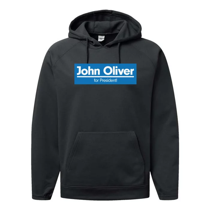 John Oliver For President Performance Fleece Hoodie