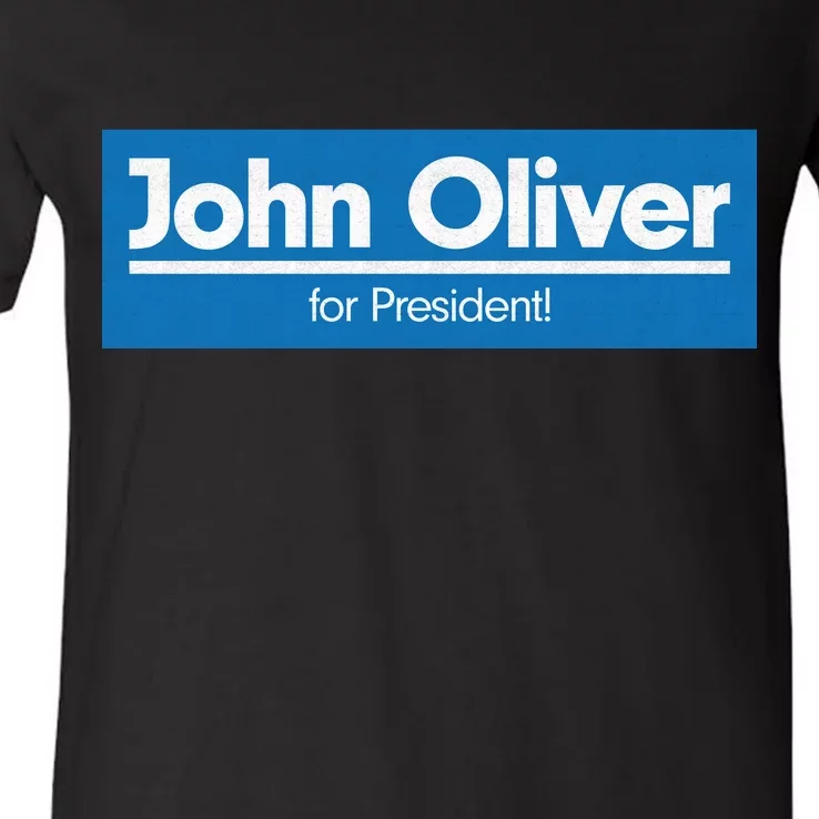 John Oliver For President V-Neck T-Shirt