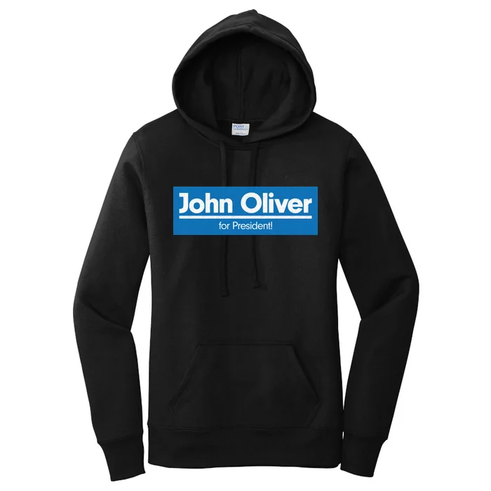 John Oliver For President Women's Pullover Hoodie