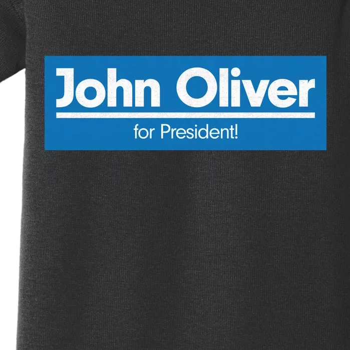 John Oliver For President Baby Bodysuit