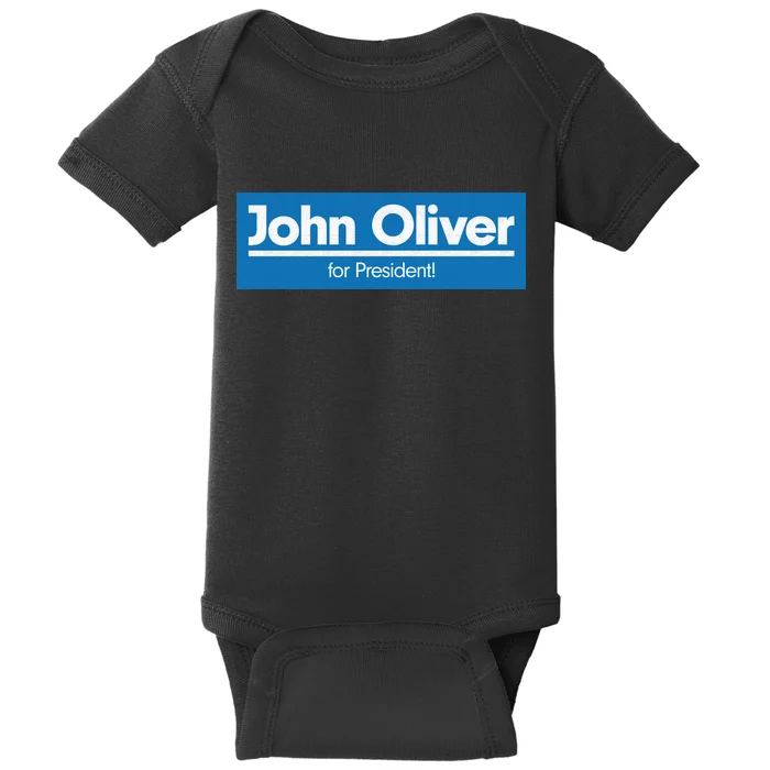 John Oliver For President Baby Bodysuit