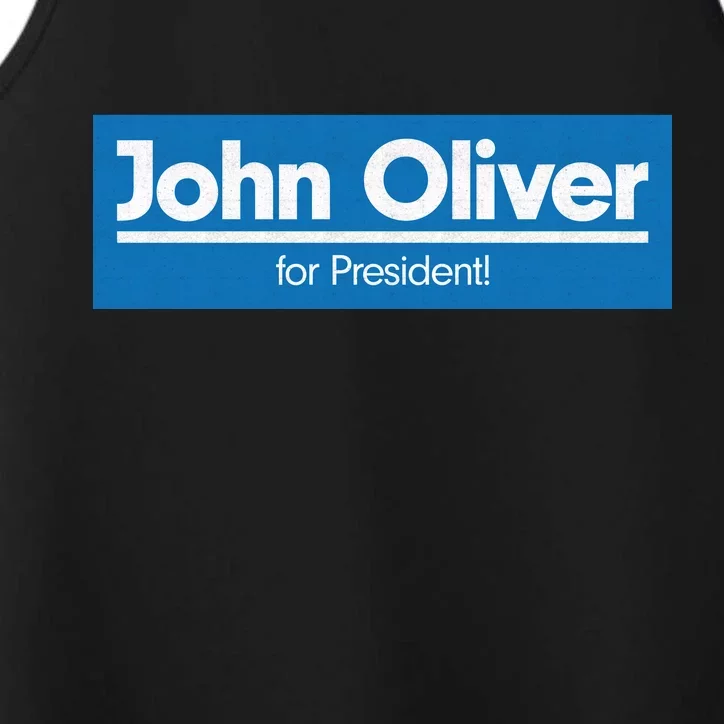 John Oliver For President Performance Tank