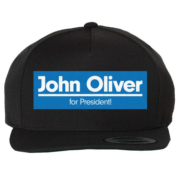 John Oliver For President Wool Snapback Cap