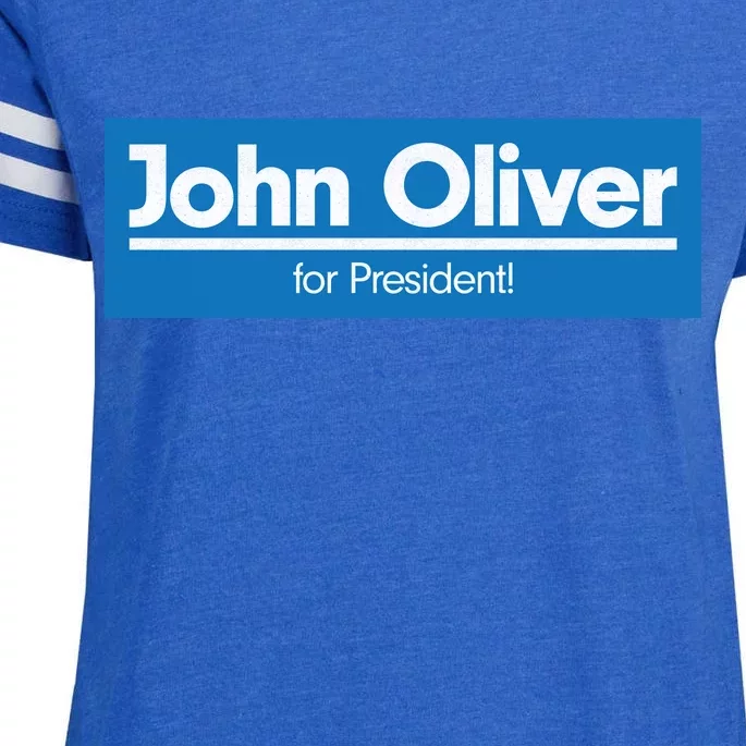 John Oliver For President Enza Ladies Jersey Football T-Shirt