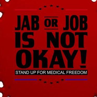 Jab Or Job Is Not Okay Support Medical Workers Oval Ornament