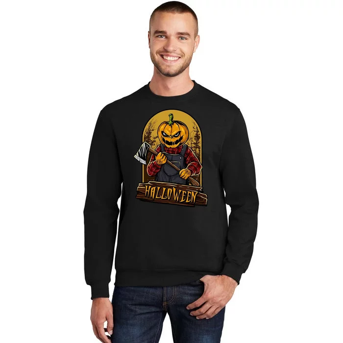 Jack O Lantern Reaper Pumpkin Tall Sweatshirt