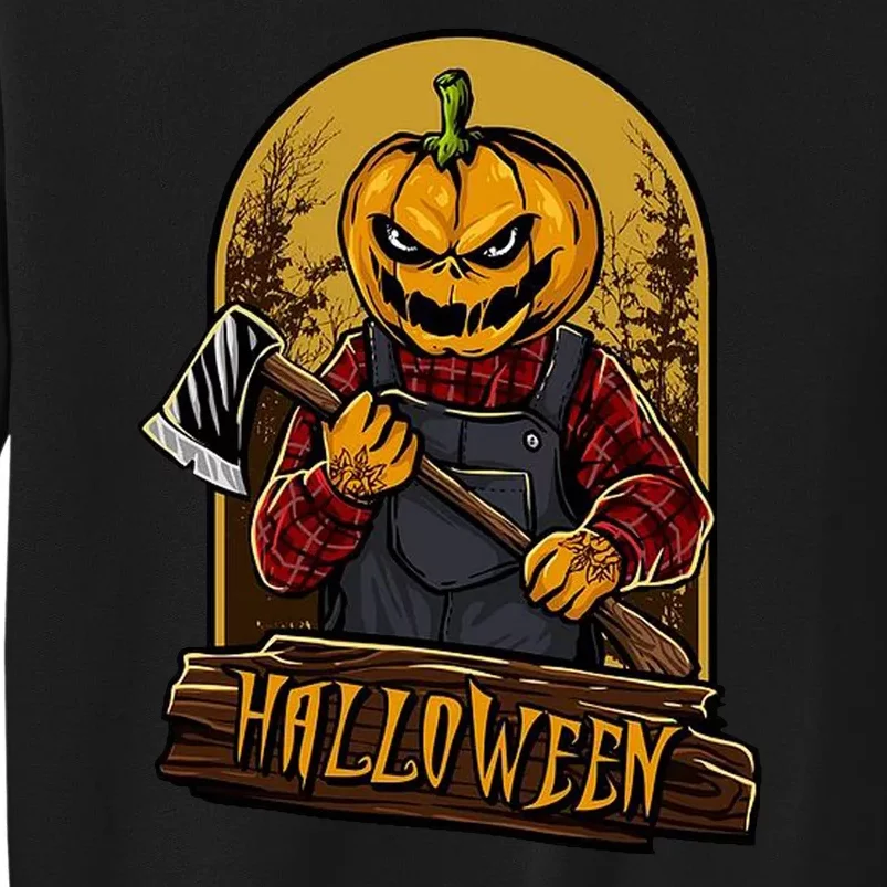 Jack O Lantern Reaper Pumpkin Tall Sweatshirt