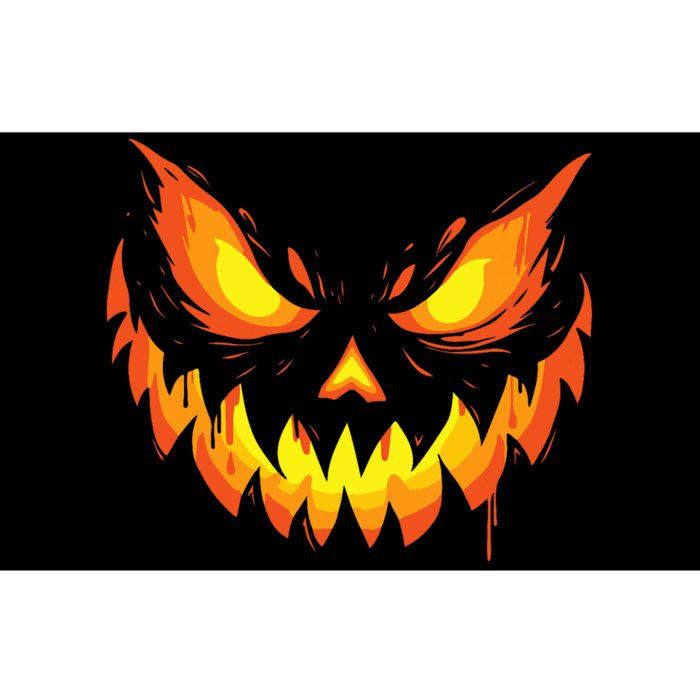 Jack O Lantern Scary Carved Pumpkin Face Halloween Bumper Sticker