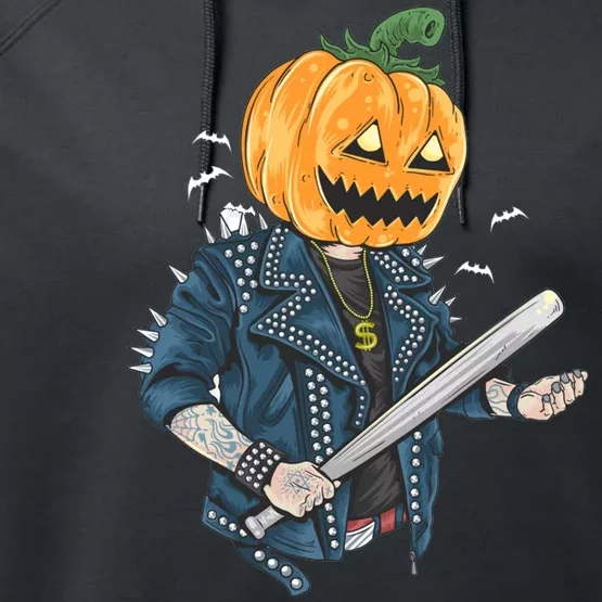 Jack O Lantern Gangster Gang Performance Fleece Hoodie