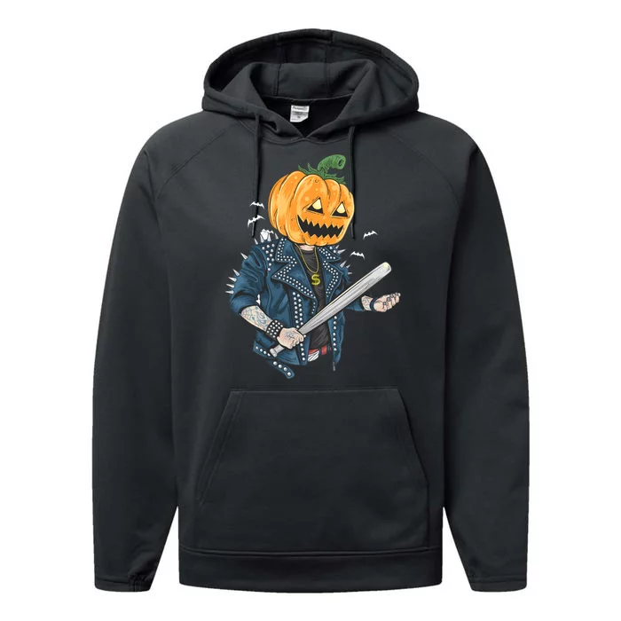 Jack O Lantern Gangster Gang Performance Fleece Hoodie