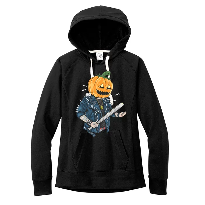 Jack O Lantern Gangster Gang Women's Fleece Hoodie