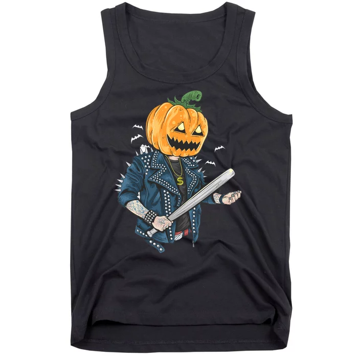 Jack O Lantern Gangster Gang Tank Top