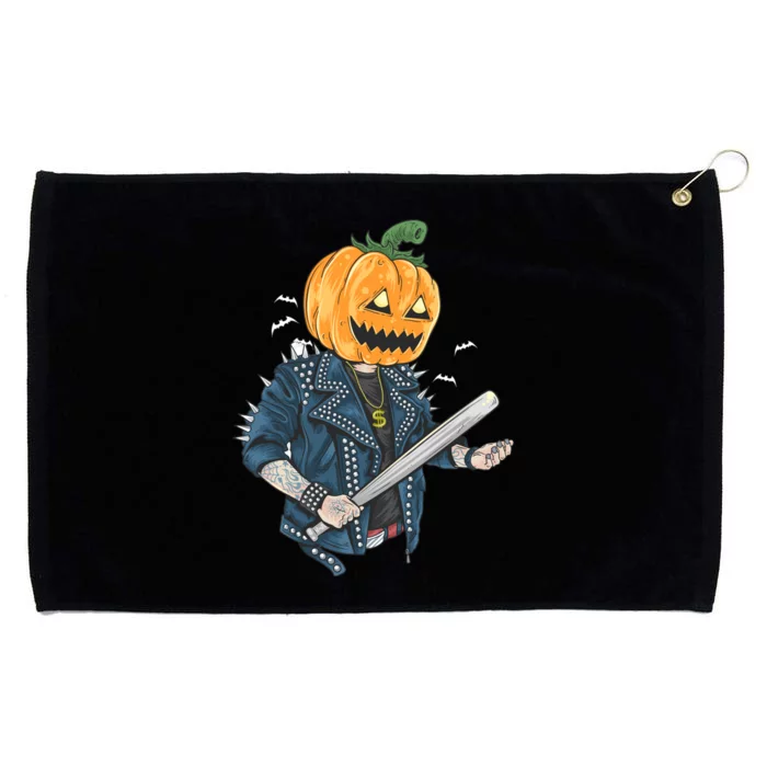 Jack O Lantern Gangster Gang Grommeted Golf Towel