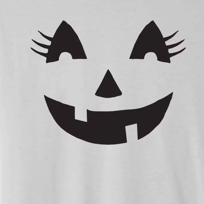 Jack O Lantern Face Pumpkin Eyelashes Hallowen Costume Funny ChromaSoft Performance T-Shirt