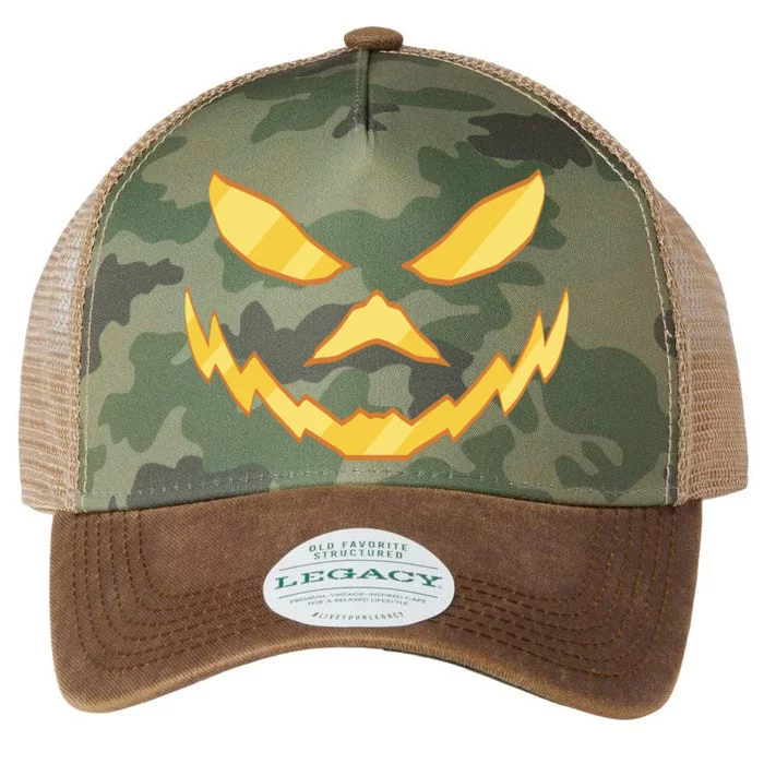 Jack O Lantern Face Halloween Spooky Legacy Tie Dye Trucker Hat