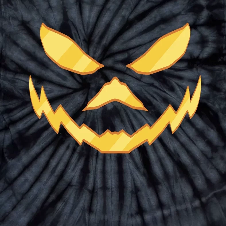 Jack O Lantern Face Halloween Spooky Tie-Dye T-Shirt