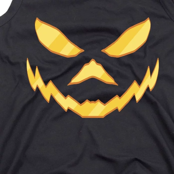 Jack O Lantern Face Halloween Spooky Tank Top