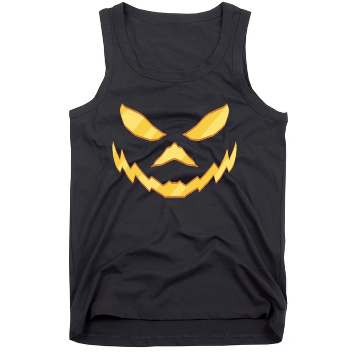 Jack O Lantern Face Halloween Spooky Tank Top