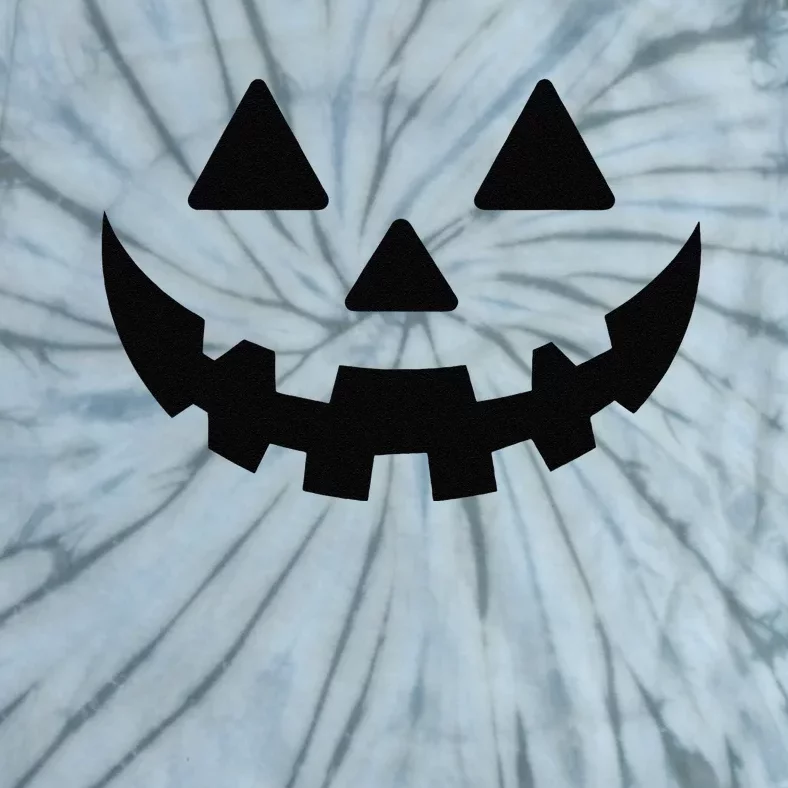 Jack O Lantern Face Pumpkin Eyelashes Hallowen Costume Funny Tie-Dye T-Shirt