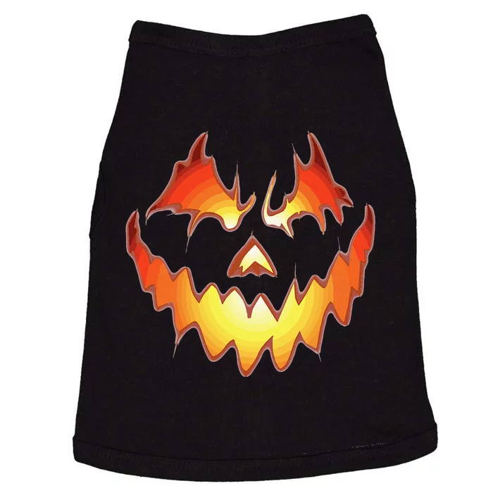 Jack O Lantern Scary Pumpkin Face Funny Halloween Kids Doggie Tank