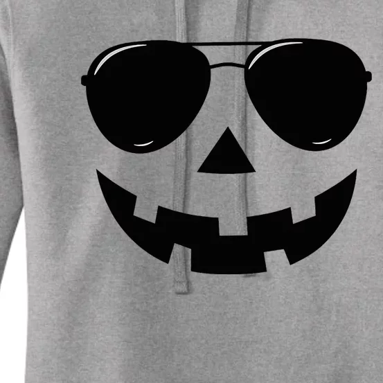 Jack O Lantern Face Pumpkin Halloween Women's Pullover Hoodie