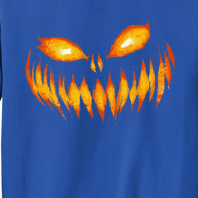 Jack O Lantern Scary Carved Pumpkin Face Halloween Costume Tall Sweatshirt