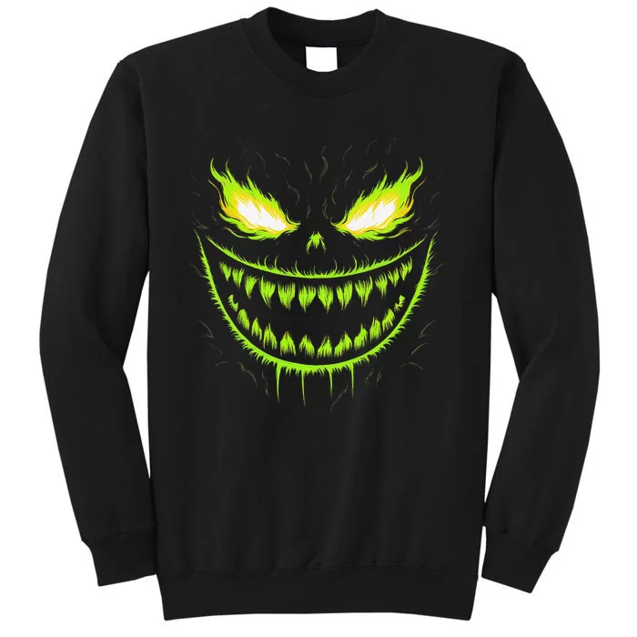 Jack O Lantern Scary Pumpkin Halloween Gift Tall Sweatshirt