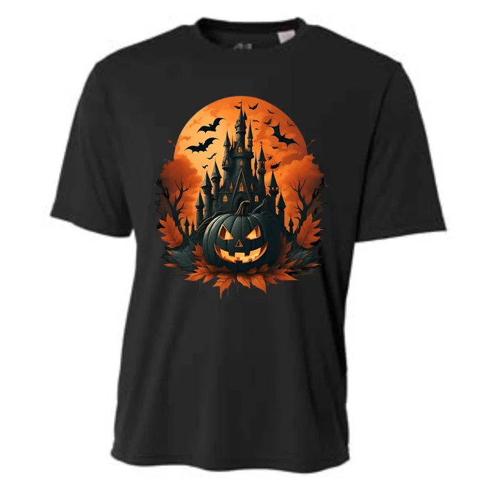 Jack O Lantern Face | Halloween Pumpkin | Spooky Cooling Performance Crew T-Shirt