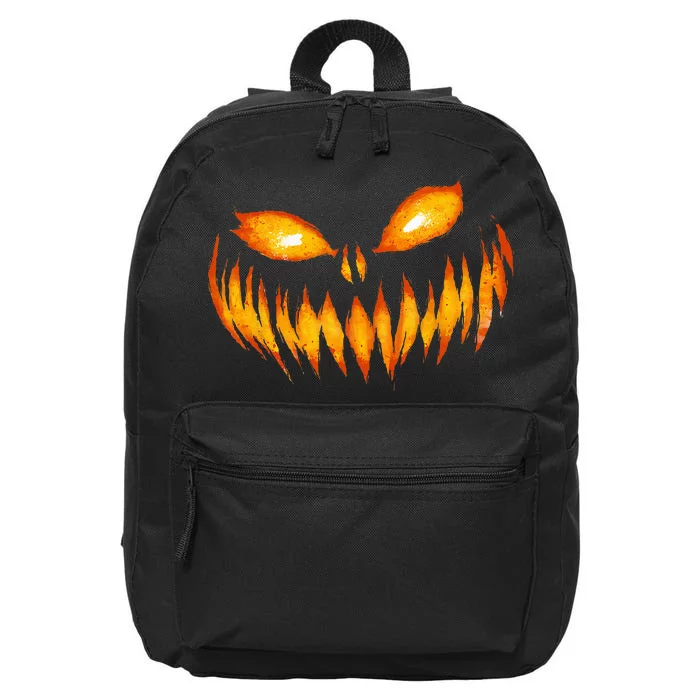 Jack O Lantern Scary Carved Pumpkin Face Halloween Costume 16 in Basic Backpack