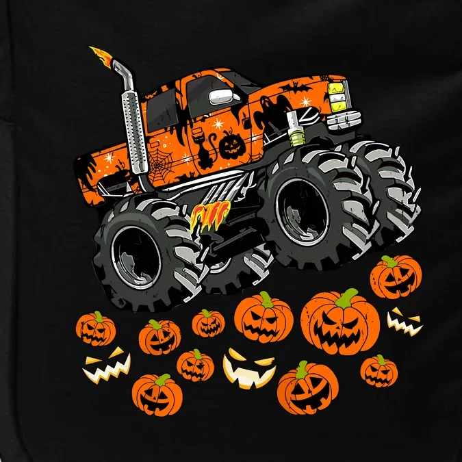 Jack O Lantern Pumpkin Monster Truck Halloween Costume Impact Tech Backpack