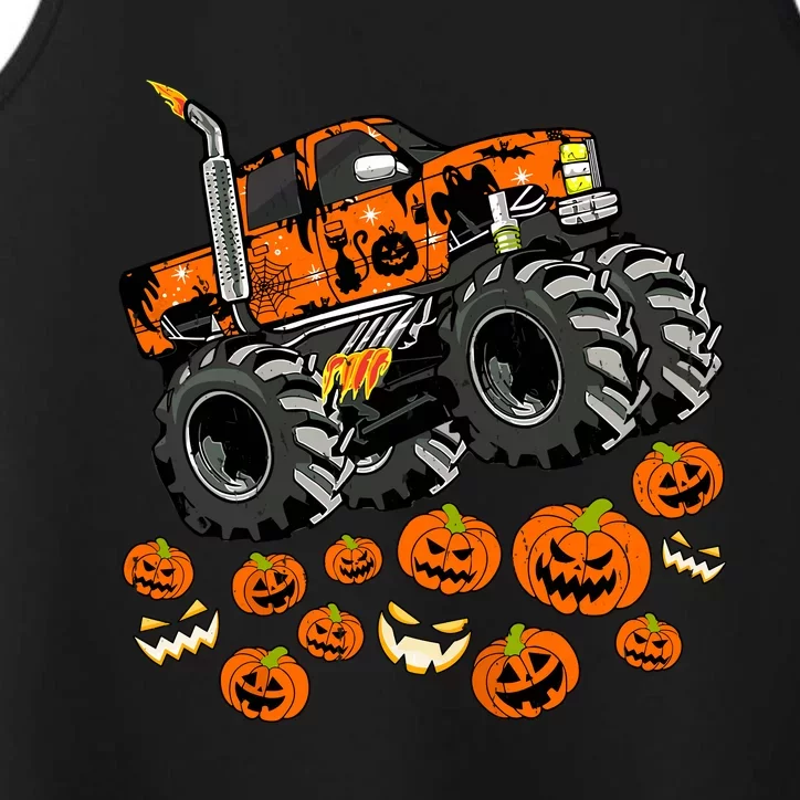 Jack O Lantern Pumpkin Monster Truck Halloween Costume Performance Tank