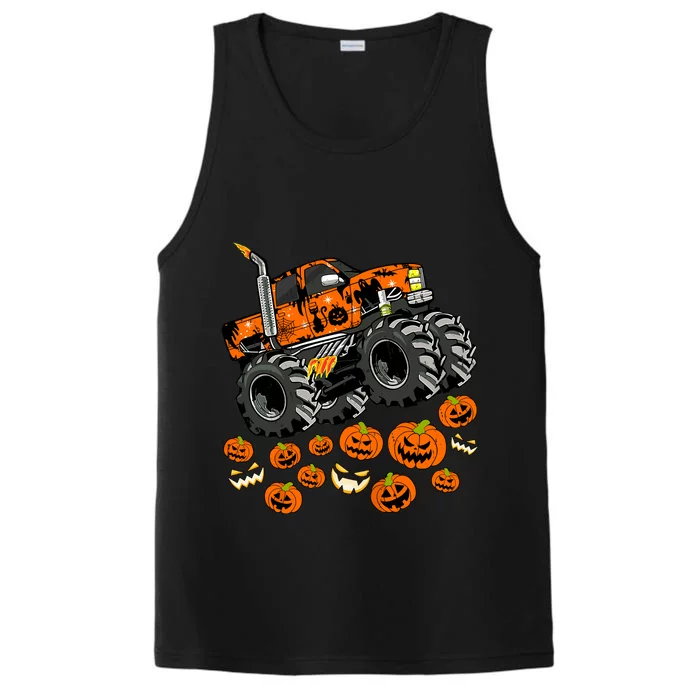 Jack O Lantern Pumpkin Monster Truck Halloween Costume Performance Tank