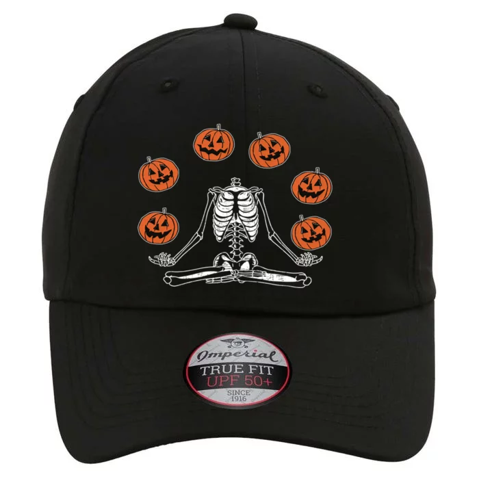 Jack O Lantern Stay Spooky Skeleton Yoga Namaste Halloween Great Gift The Original Performance Cap