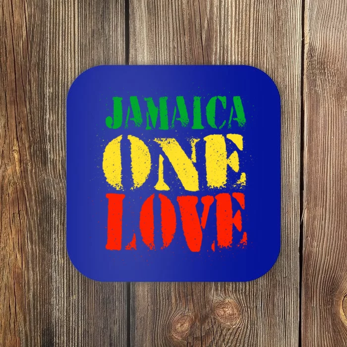 Jamaica One Love Unisex Great Gift Rasta Colors Reggae Coaster