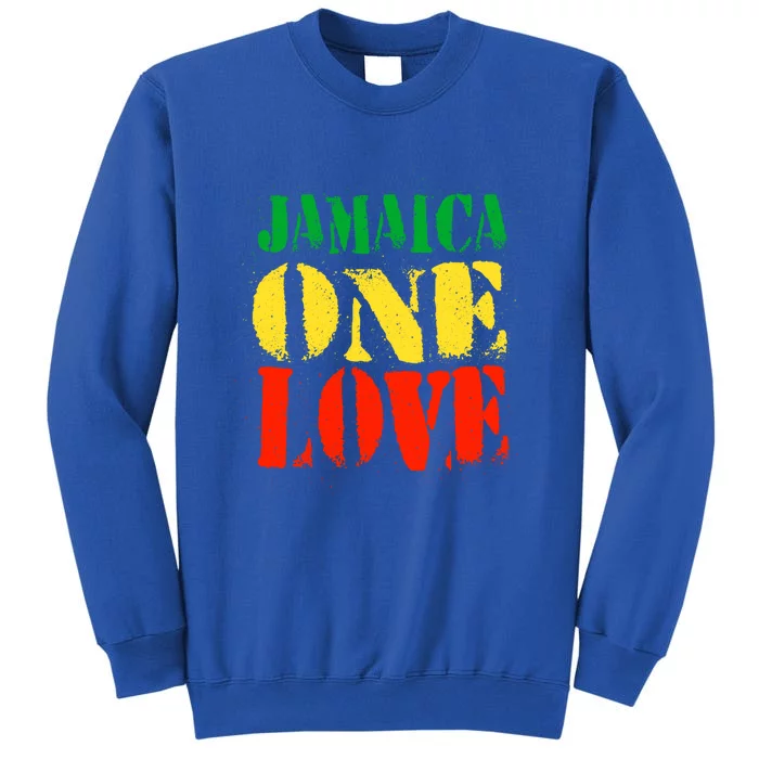 Jamaica One Love Unisex Great Gift Rasta Colors Reggae Tall Sweatshirt