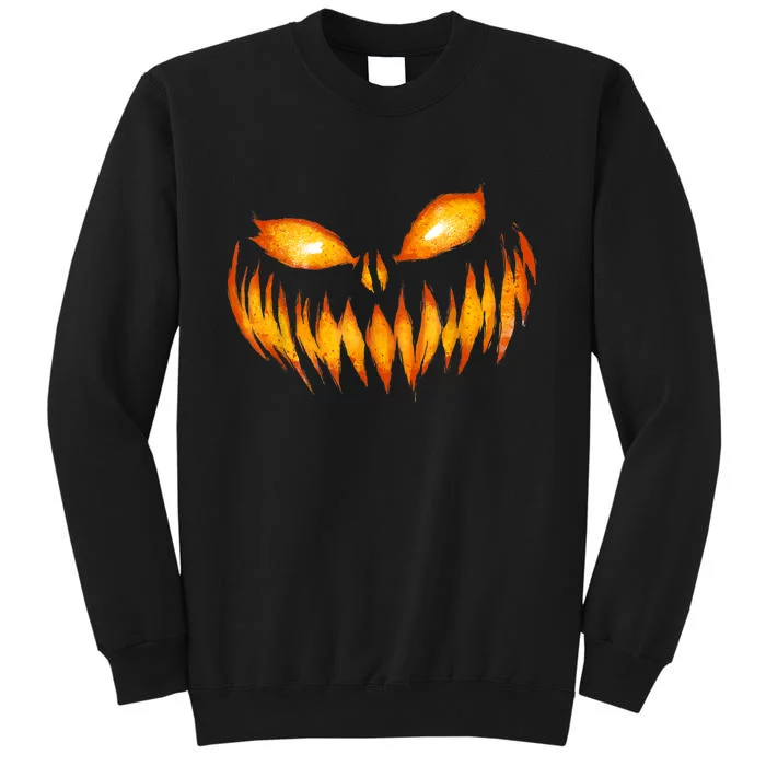 Jack O Lantern Scary Carved Pumpkin Face Halloween Sweatshirt