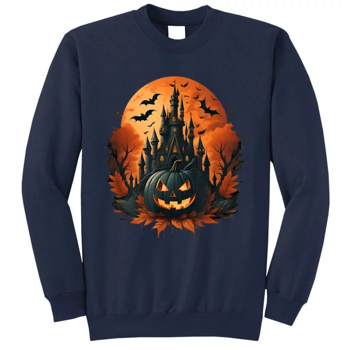 Jack O Lantern Face | Halloween Pumpkin | Spooky Tall Sweatshirt