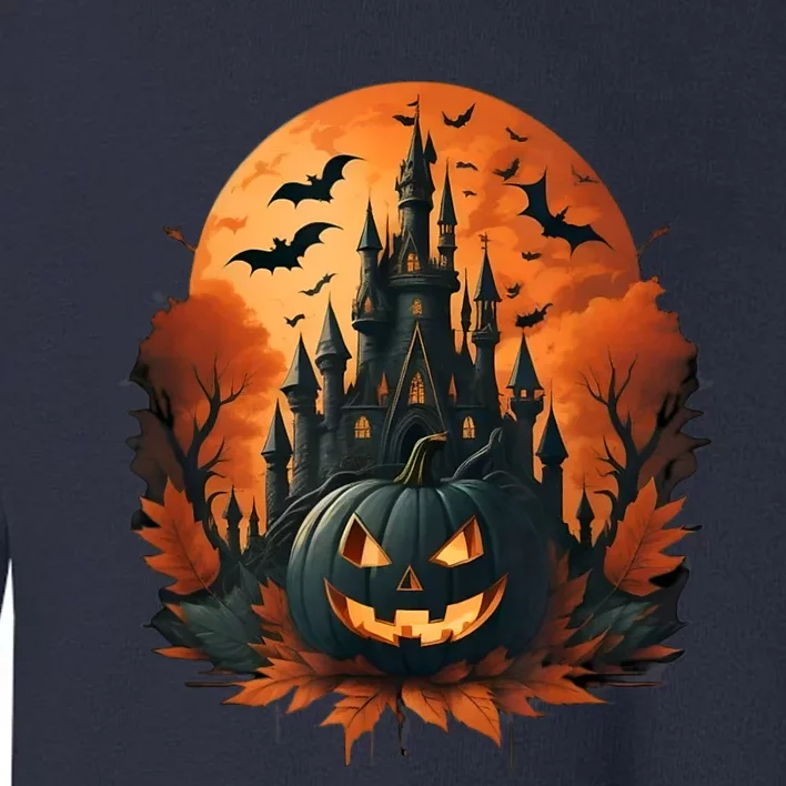 Jack O Lantern Face | Halloween Pumpkin | Spooky Toddler Sweatshirt