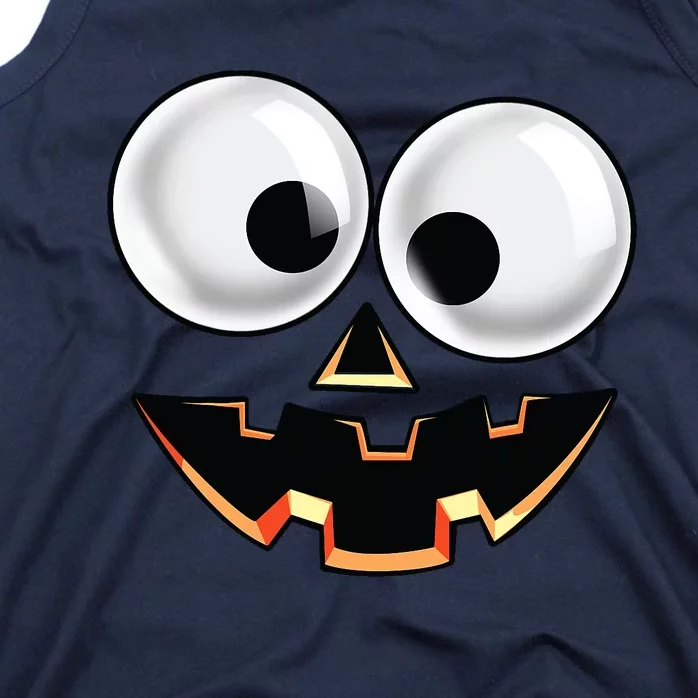 Jack O Lantern Pumpkin Face Halloween Costume Tank Top