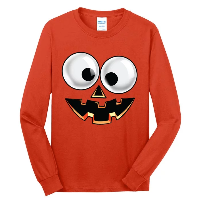 Jack O Lantern Pumpkin Face Halloween Costume Tall Long Sleeve T-Shirt