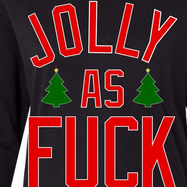 Jolly AF Funny Christmas Womens Cotton Relaxed Long Sleeve T-Shirt