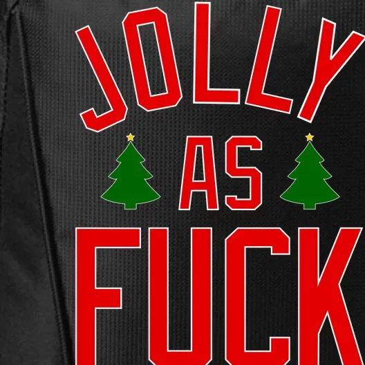 Jolly AF Funny Christmas City Backpack